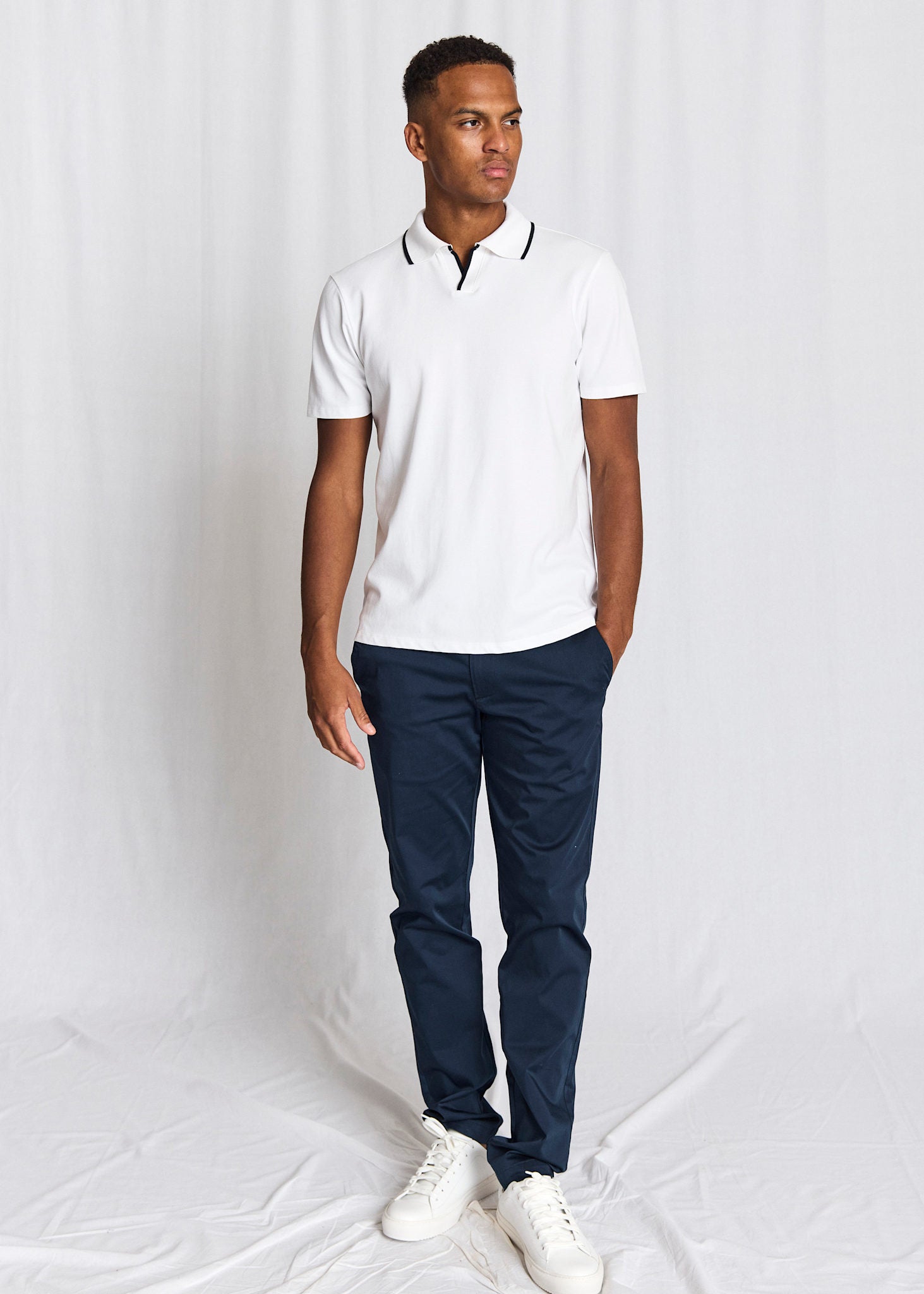 BS Syros Regular Fit Polo Shirt - White
