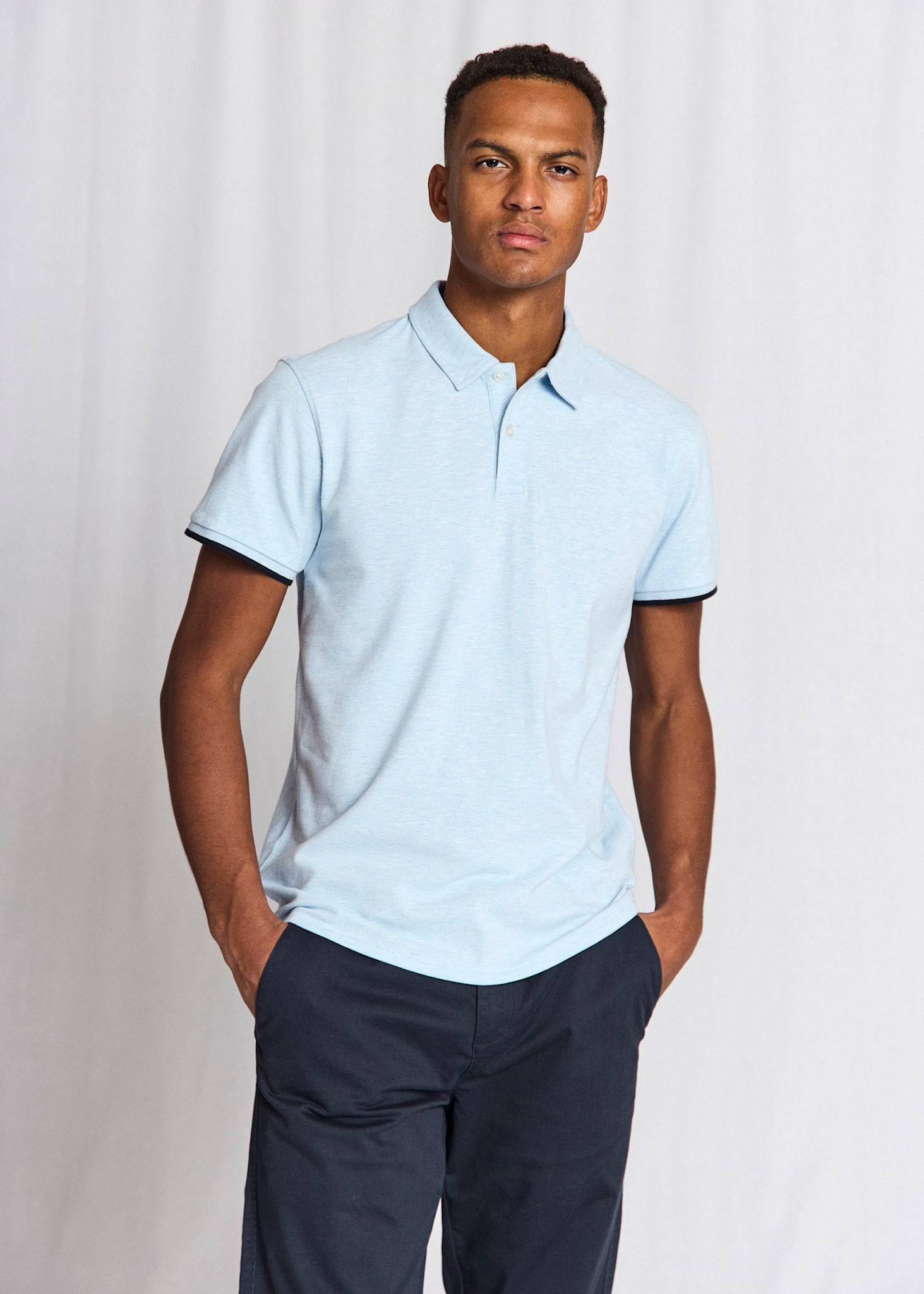 BS Delos Regular Fit Polo Shirt - Sky