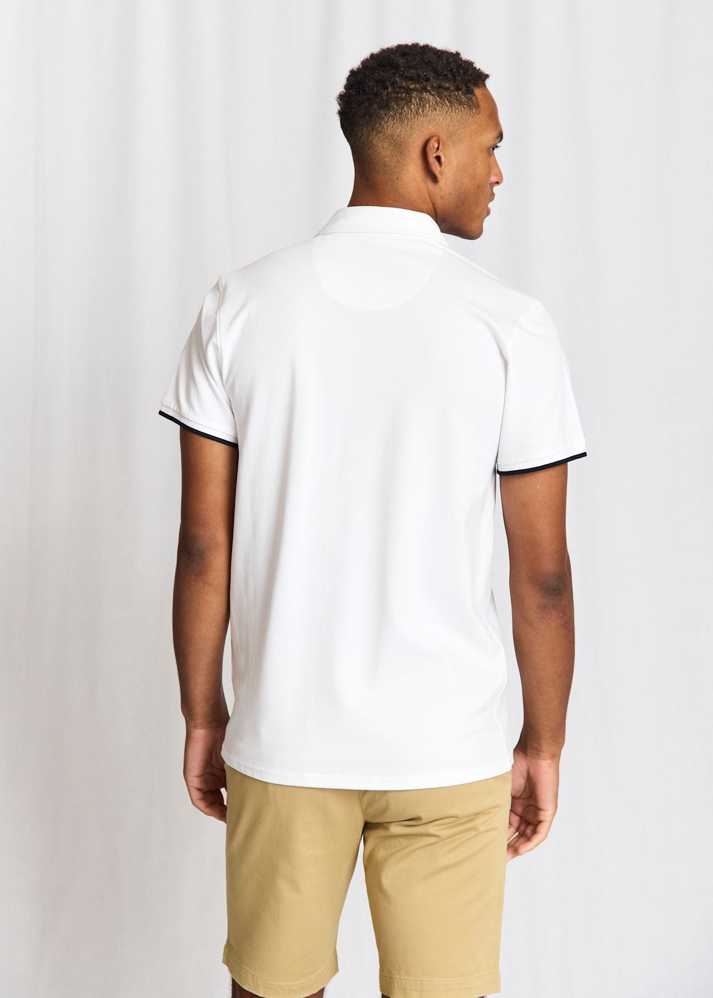 BS Delos Regular Fit Polo Shirt - White