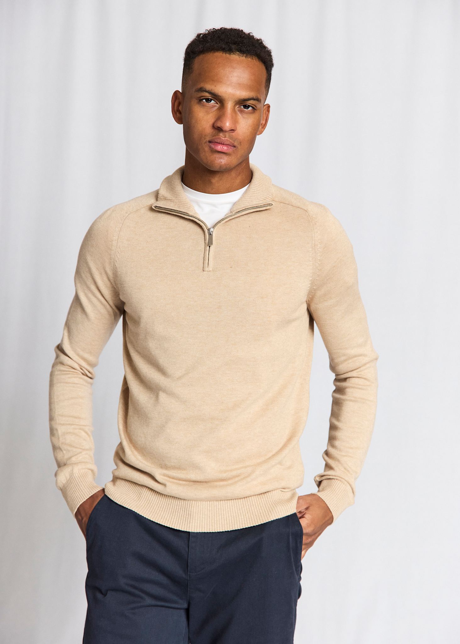 BS Ilario Regular Fit Knitwear - Beige