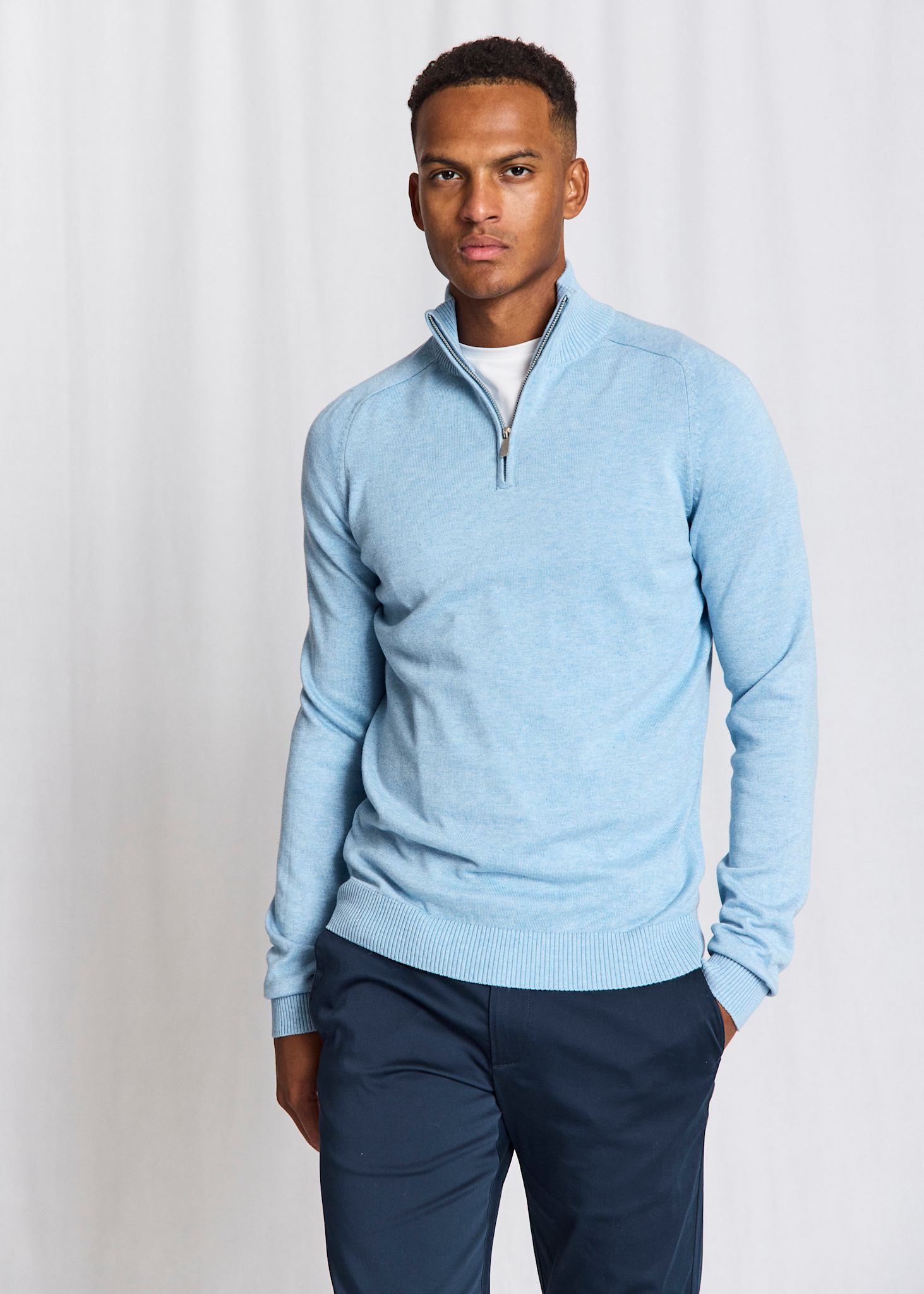 BS Ilario Regular Fit Knitwear - Light Blue