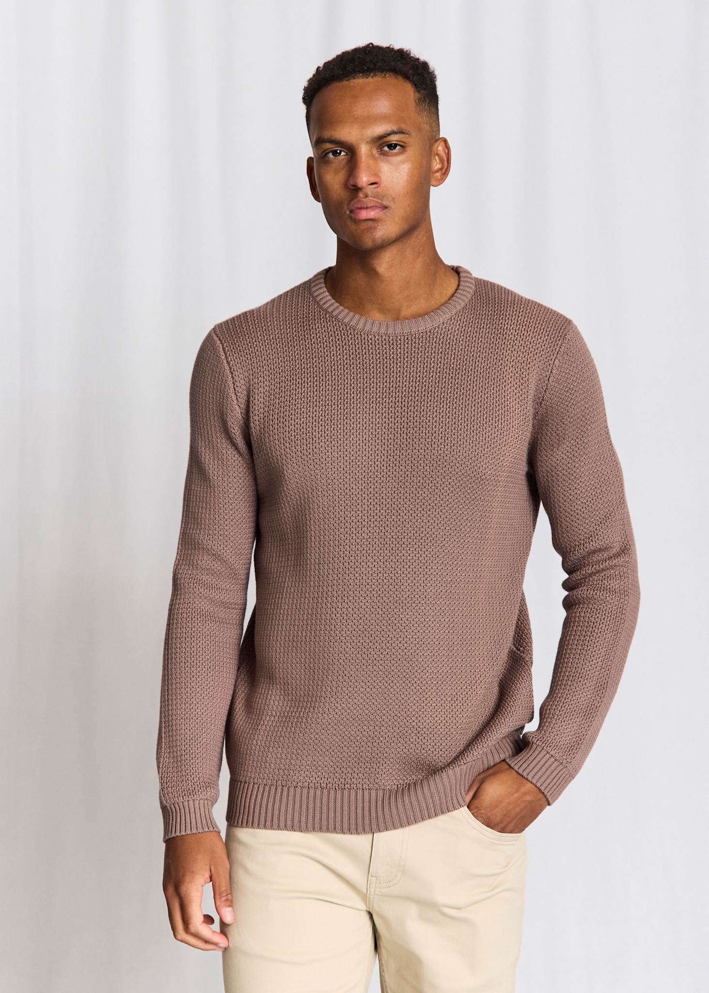 BS Raffaele Regular Fit Knitwear - Greige