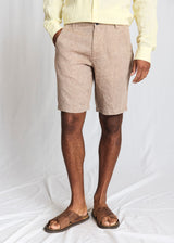 BS Paolos Regular Fit Shorts  - Brown