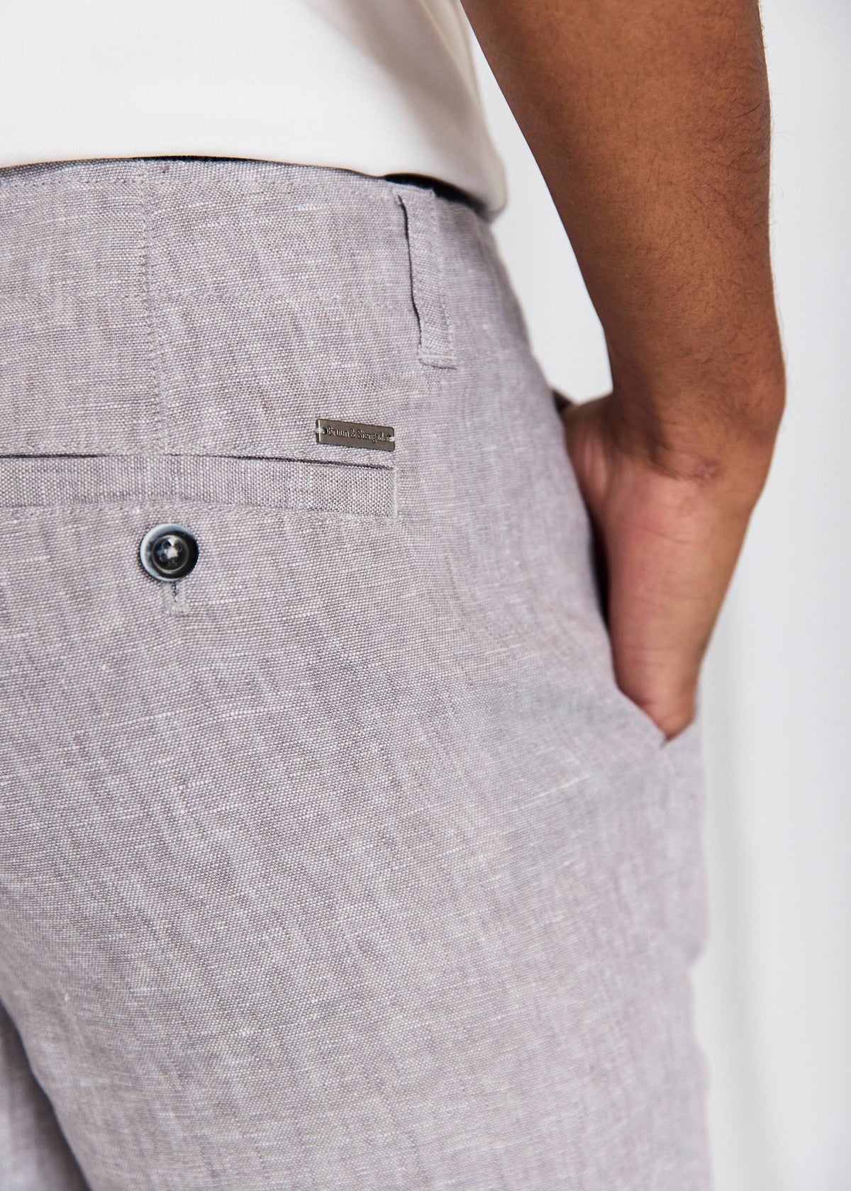 BS Paolos Regular Fit Shorts  - Light Grey