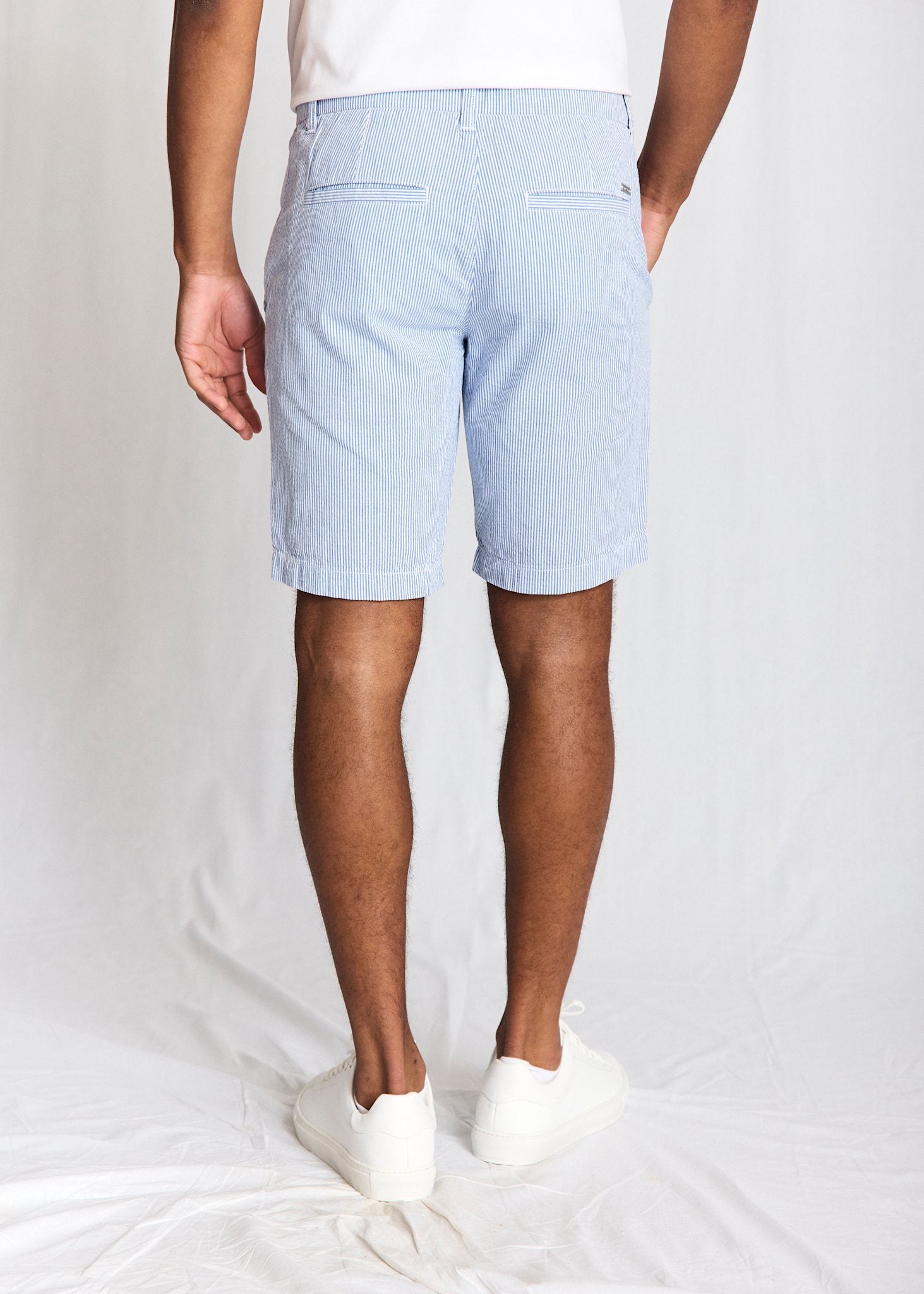BS Elio Regular Fit Shorts  - Blue/White
