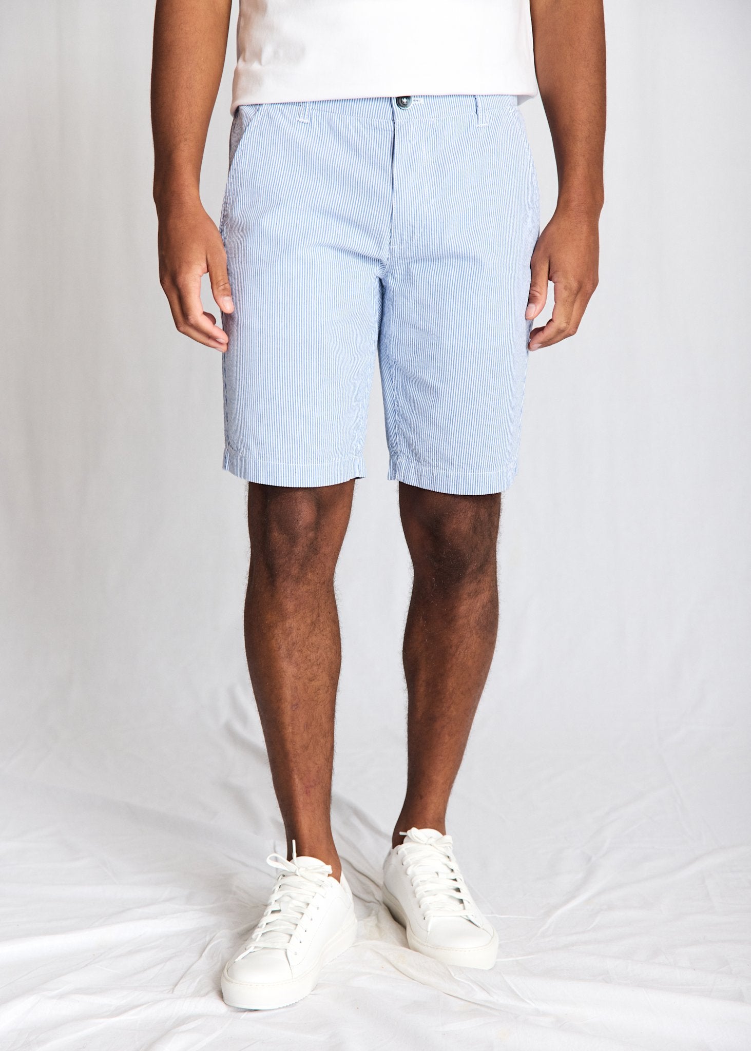 BS Elio Regular Fit Shorts  - Blue/White