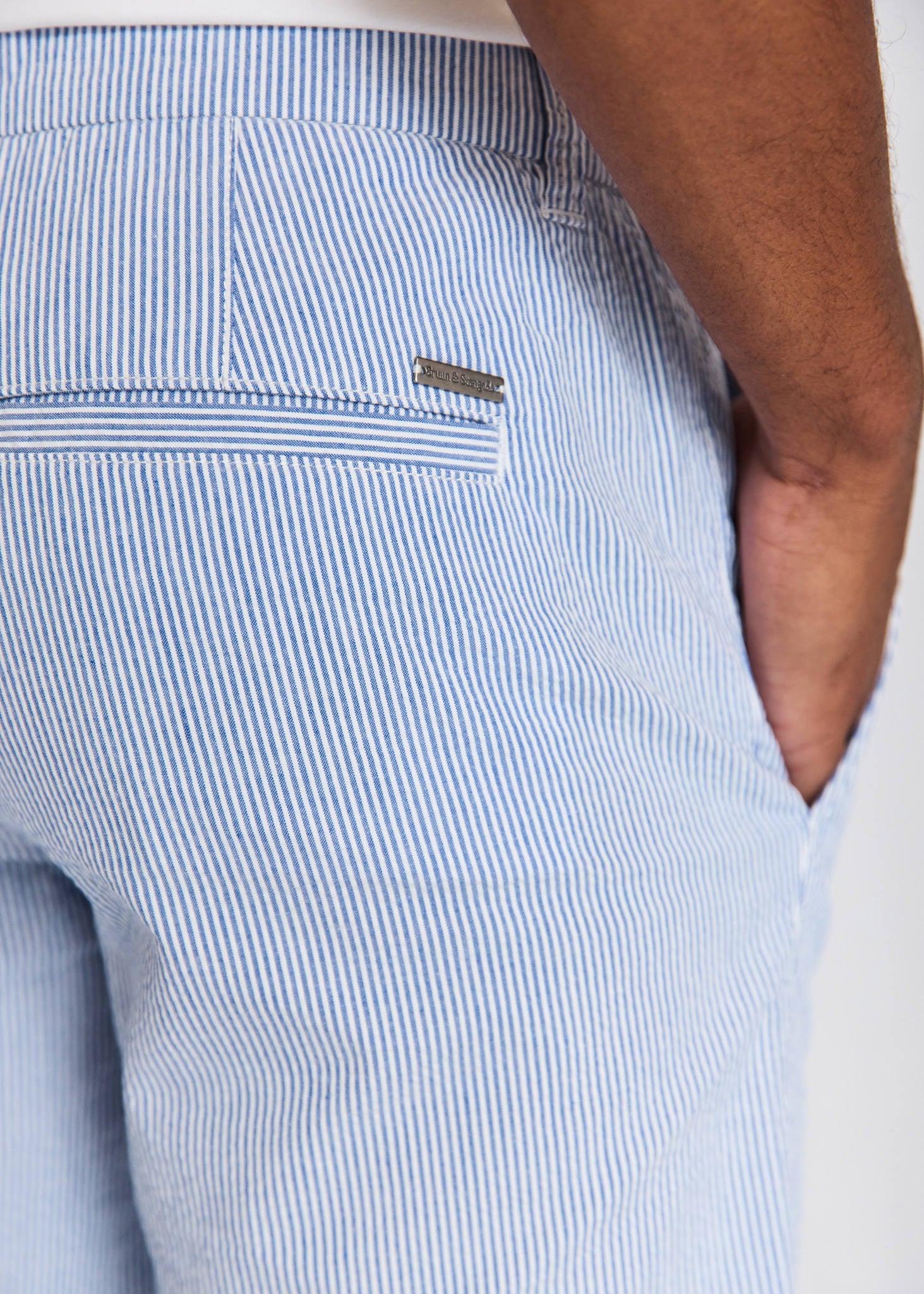 BS Elio Regular Fit Shorts  - Blue/White
