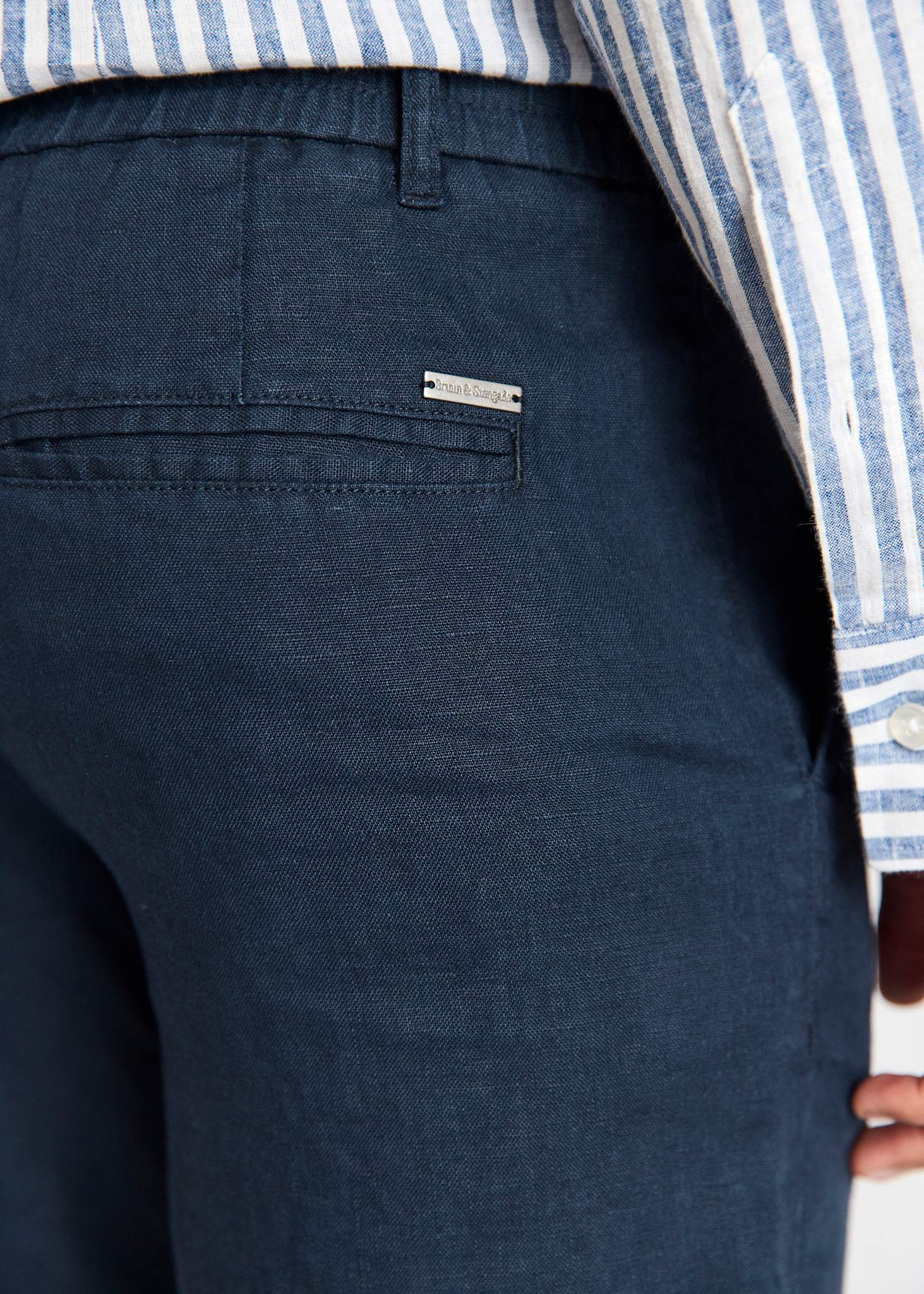 BS Ginos Regular Fit Chinos - Navy