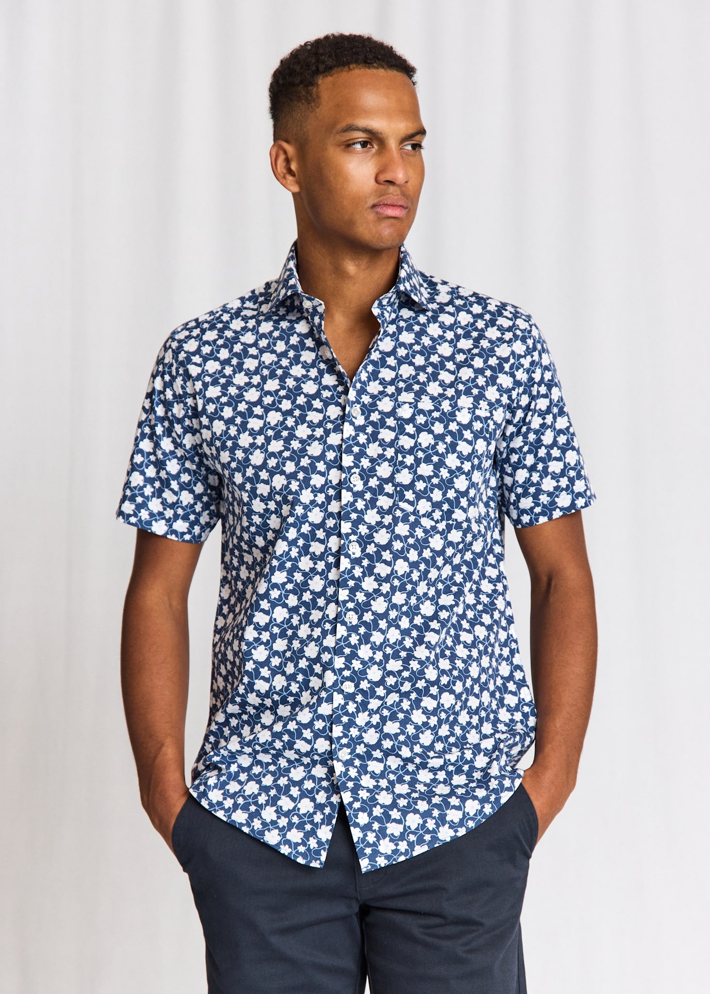 BS Arpad Modern Fit Shirt - Dark Blue