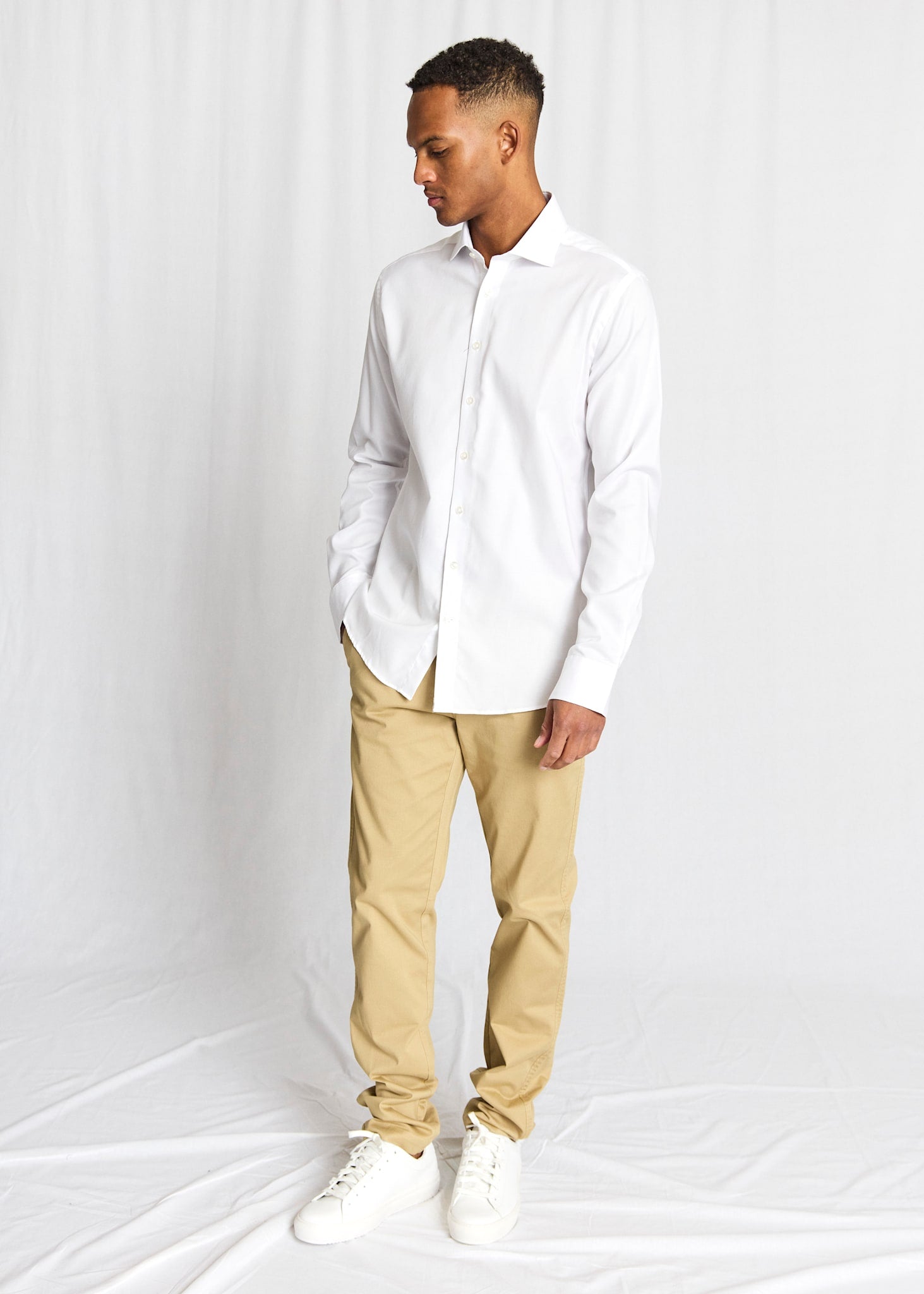 BS Buric Slim Fit Shirt - White