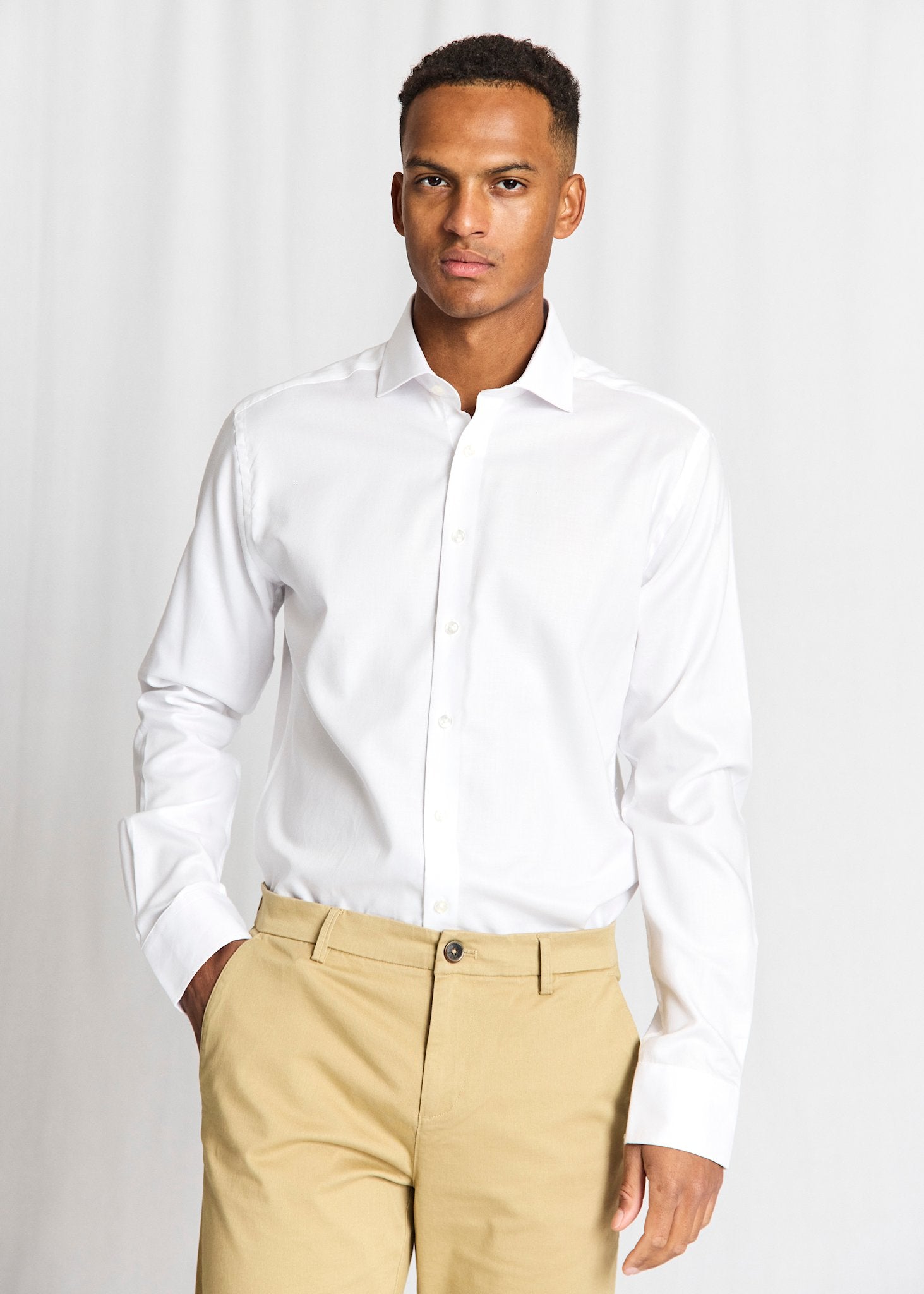 BS Buric Slim Fit Shirt - White