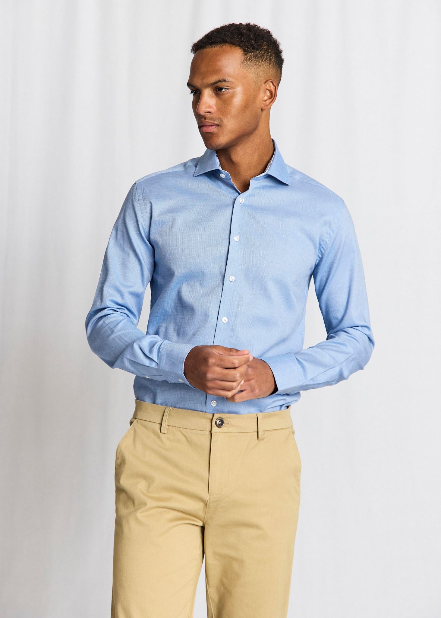 BS Duarte Slim Fit Shirt - Blue