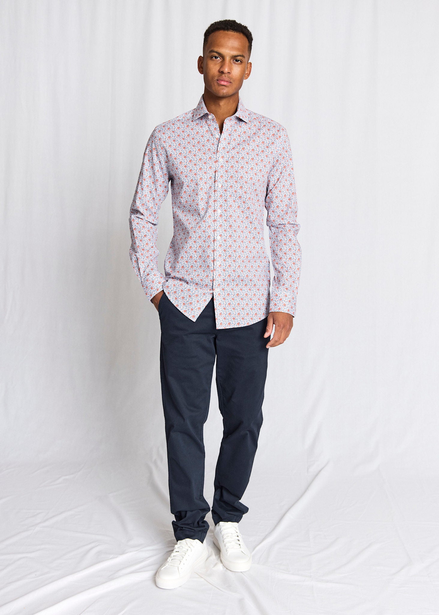 BS Moller Slim Fit Shirt - Orange