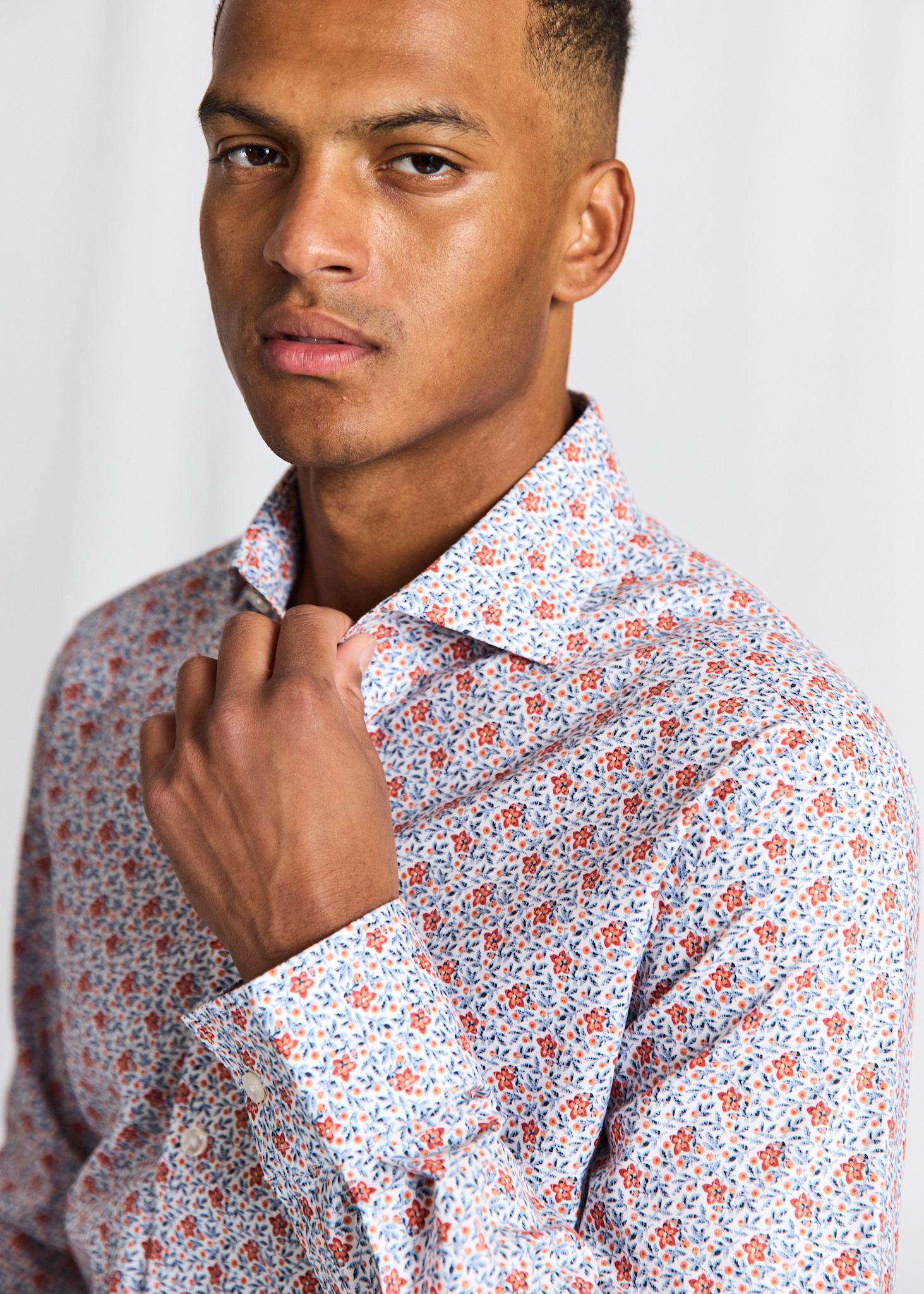 BS Moller Slim Fit Shirt - Orange