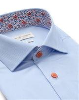 BS Wael Slim Fit Shirt - Light Blue/White