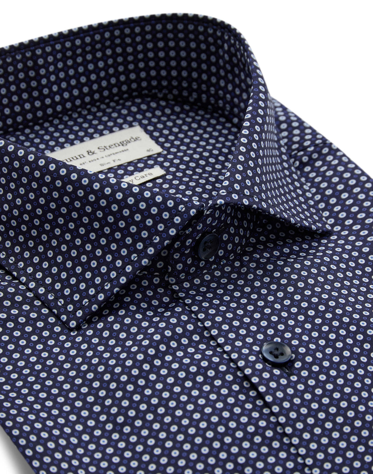 BS Karalek Slim Fit Shirt - Navy