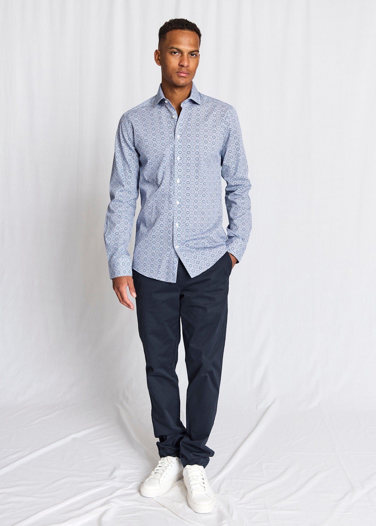 BS Abutovic Slim Fit Shirt - Blue