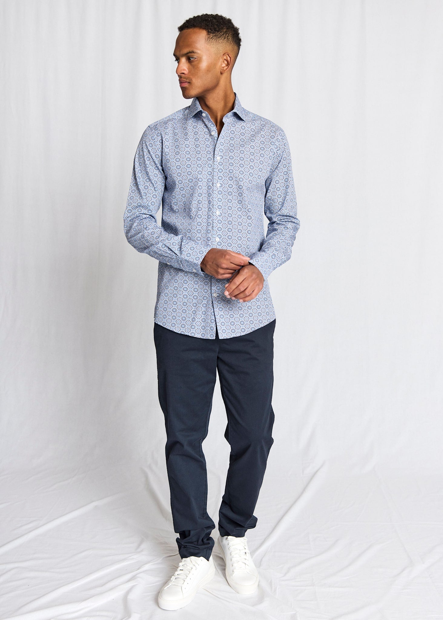 BS Abutovic Slim Fit Shirt - Blue