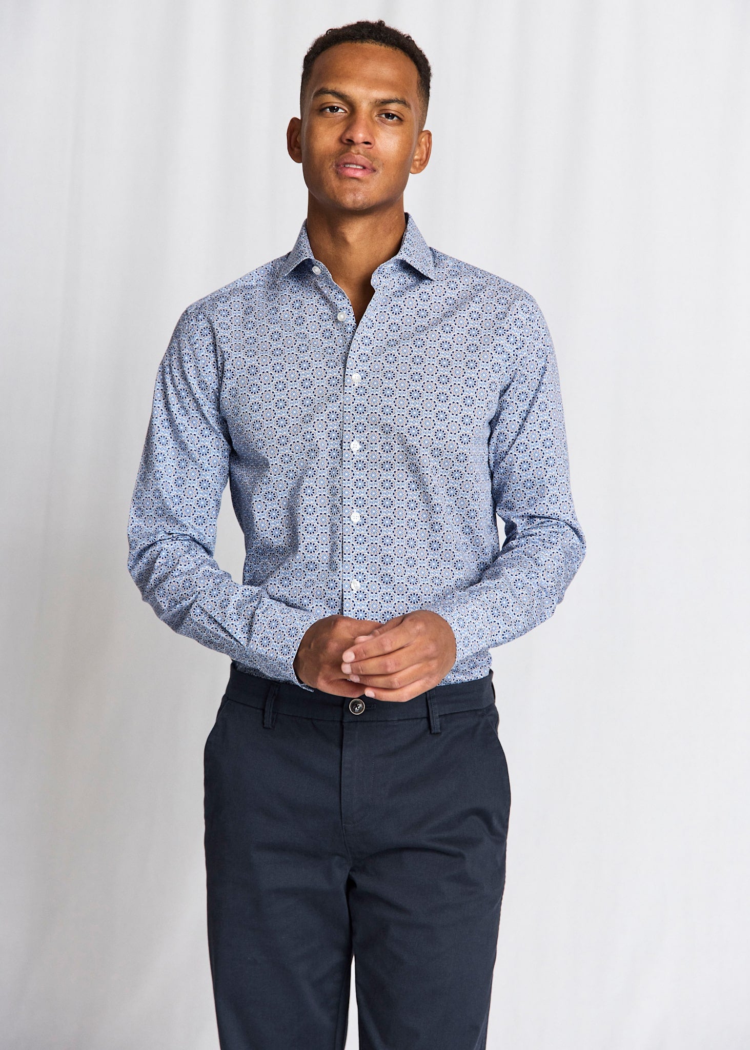 BS Abutovic Slim Fit Shirt - Blue