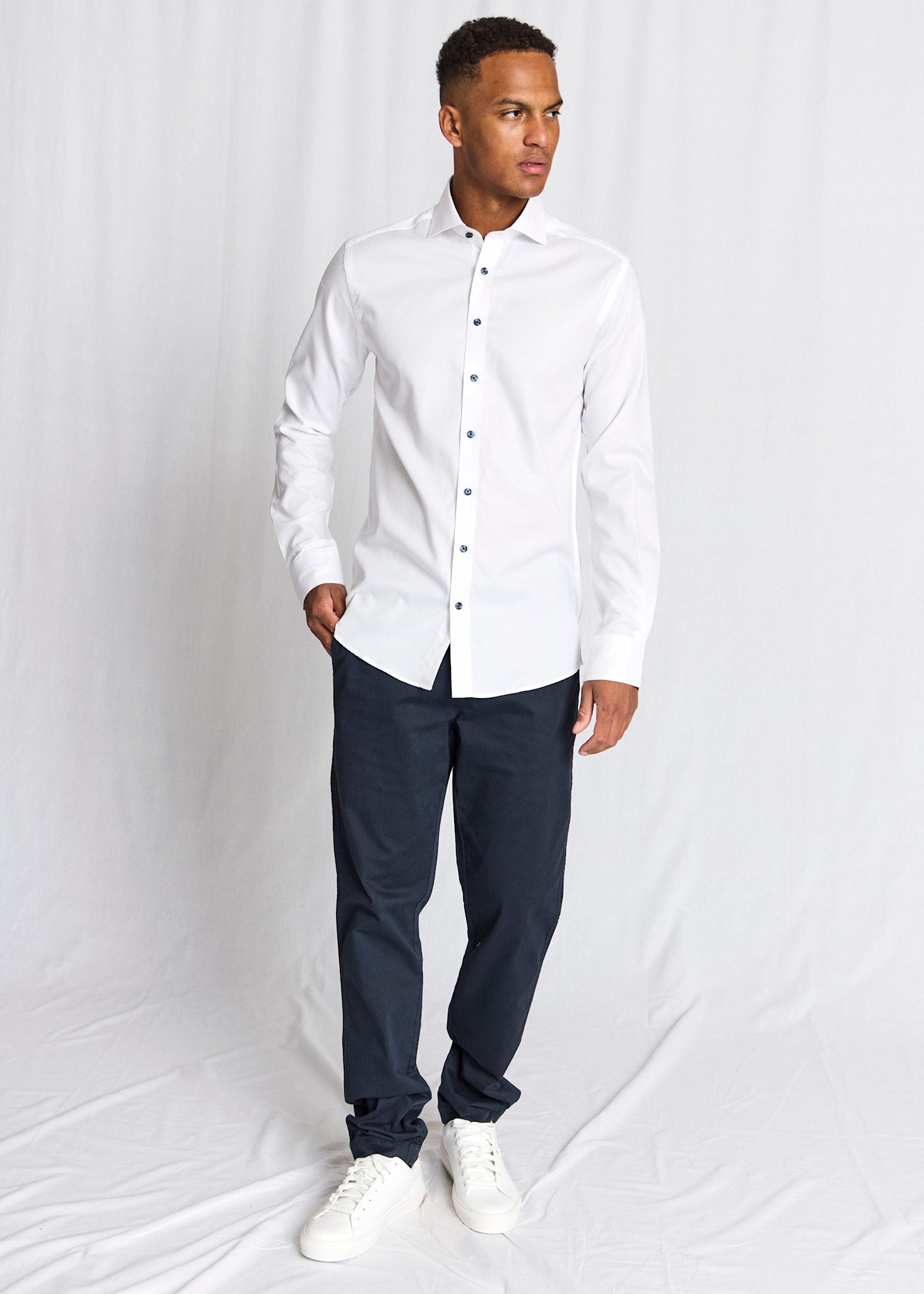 BS Skube Slim Fit Shirt - White