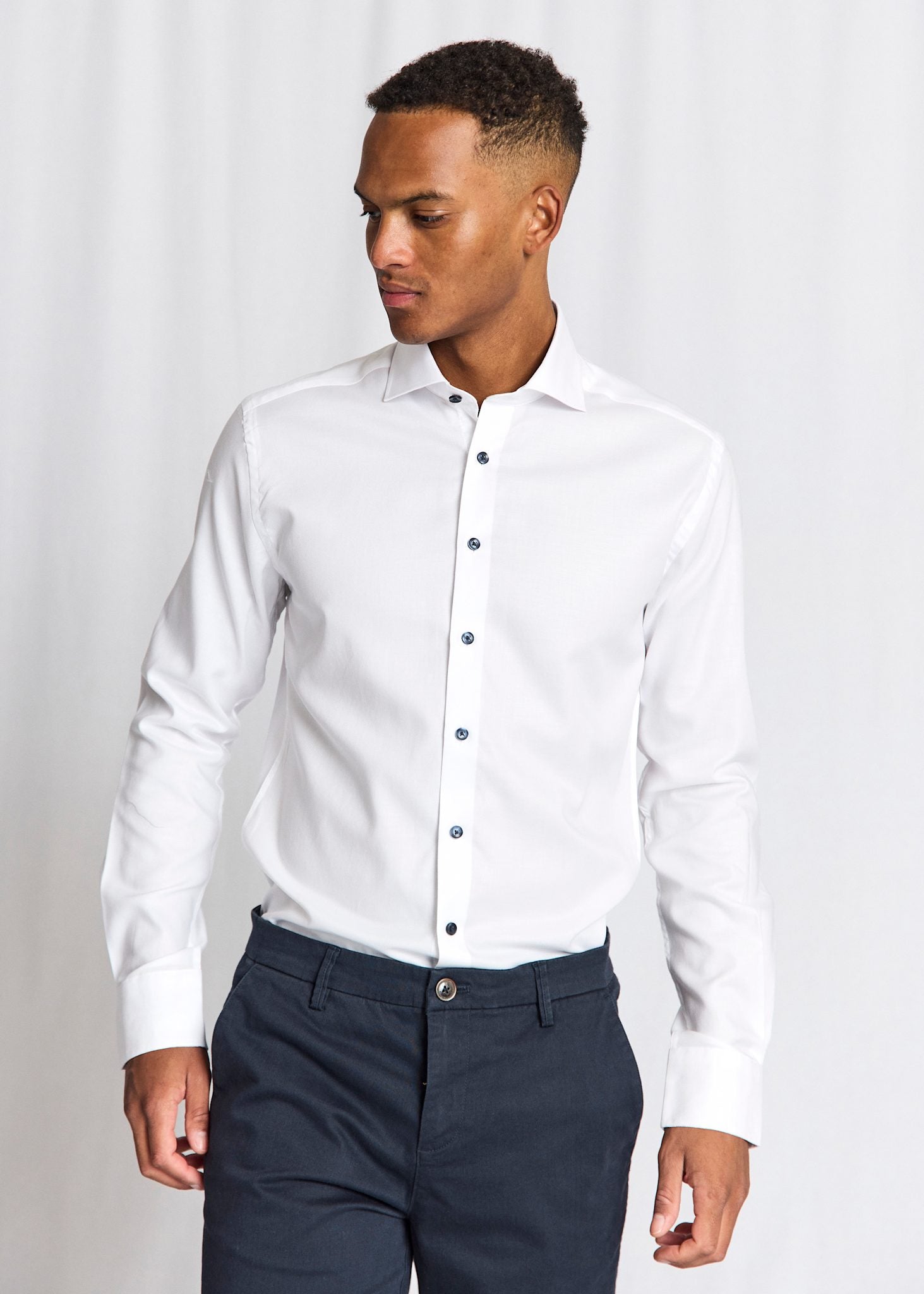 BS Skube Slim Fit Shirt - White