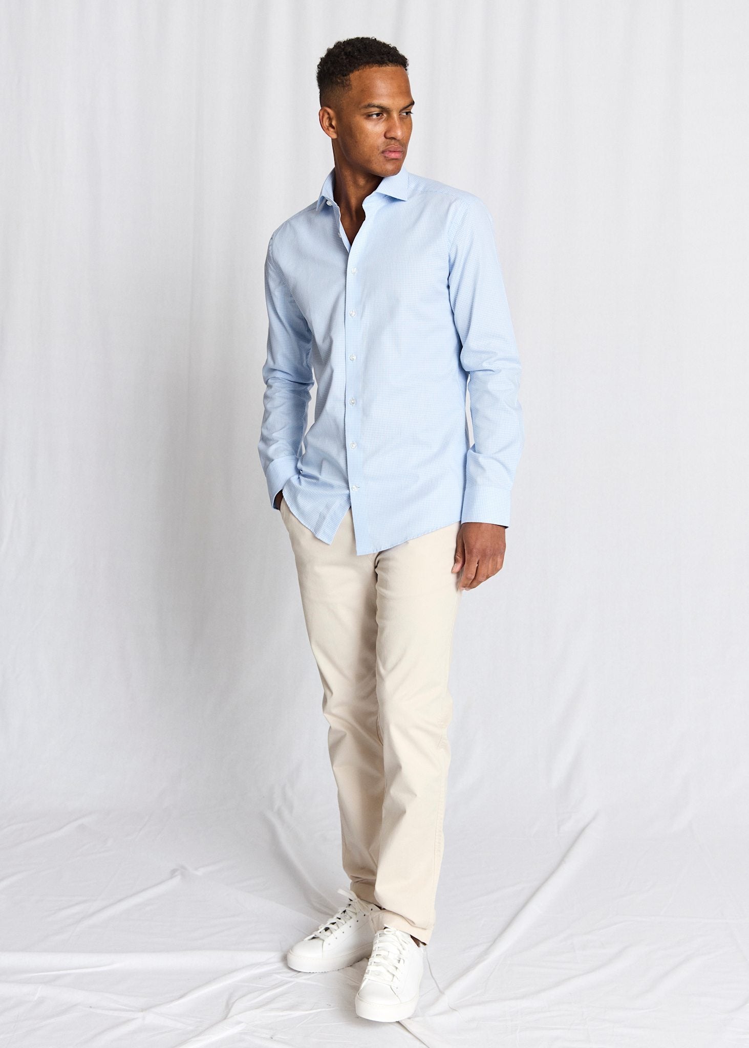 BS Djukic Slim Fit Shirt - Light Blue