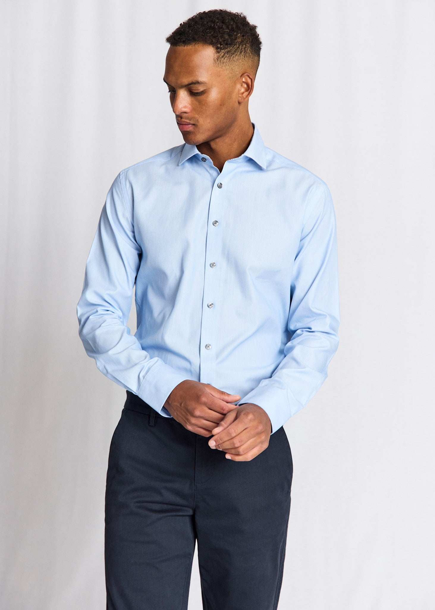 BS Sliskovic Slim Fit Shirt - Light Blue