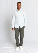 BS Fredric Modern Fit Shirt - Light Green/White