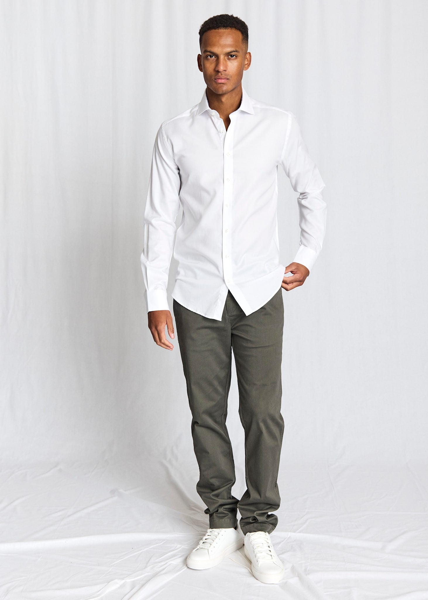 BS Kohlbacher Modern Fit Shirt - White
