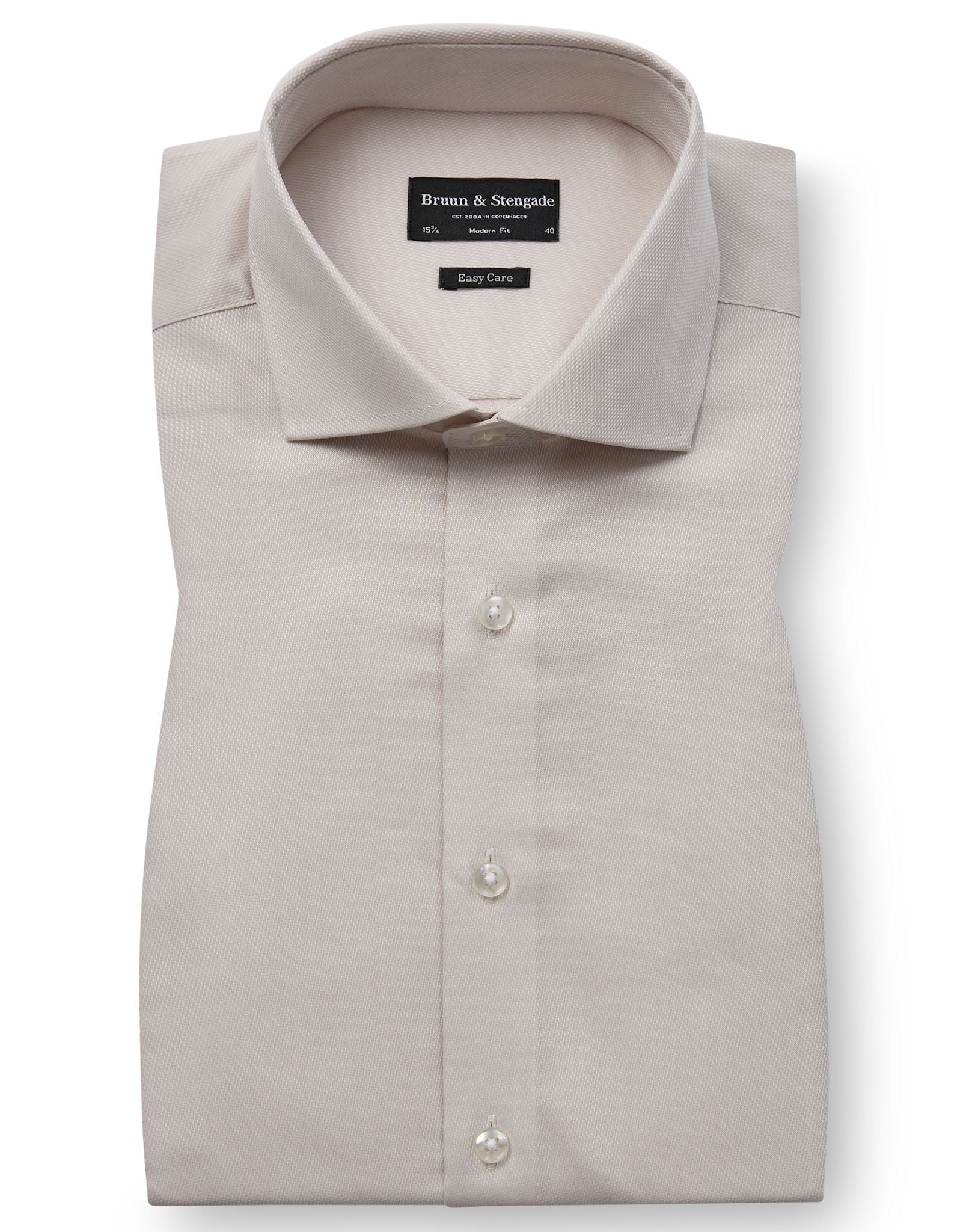 BS Lesjak Modern Fit Shirt - Beige