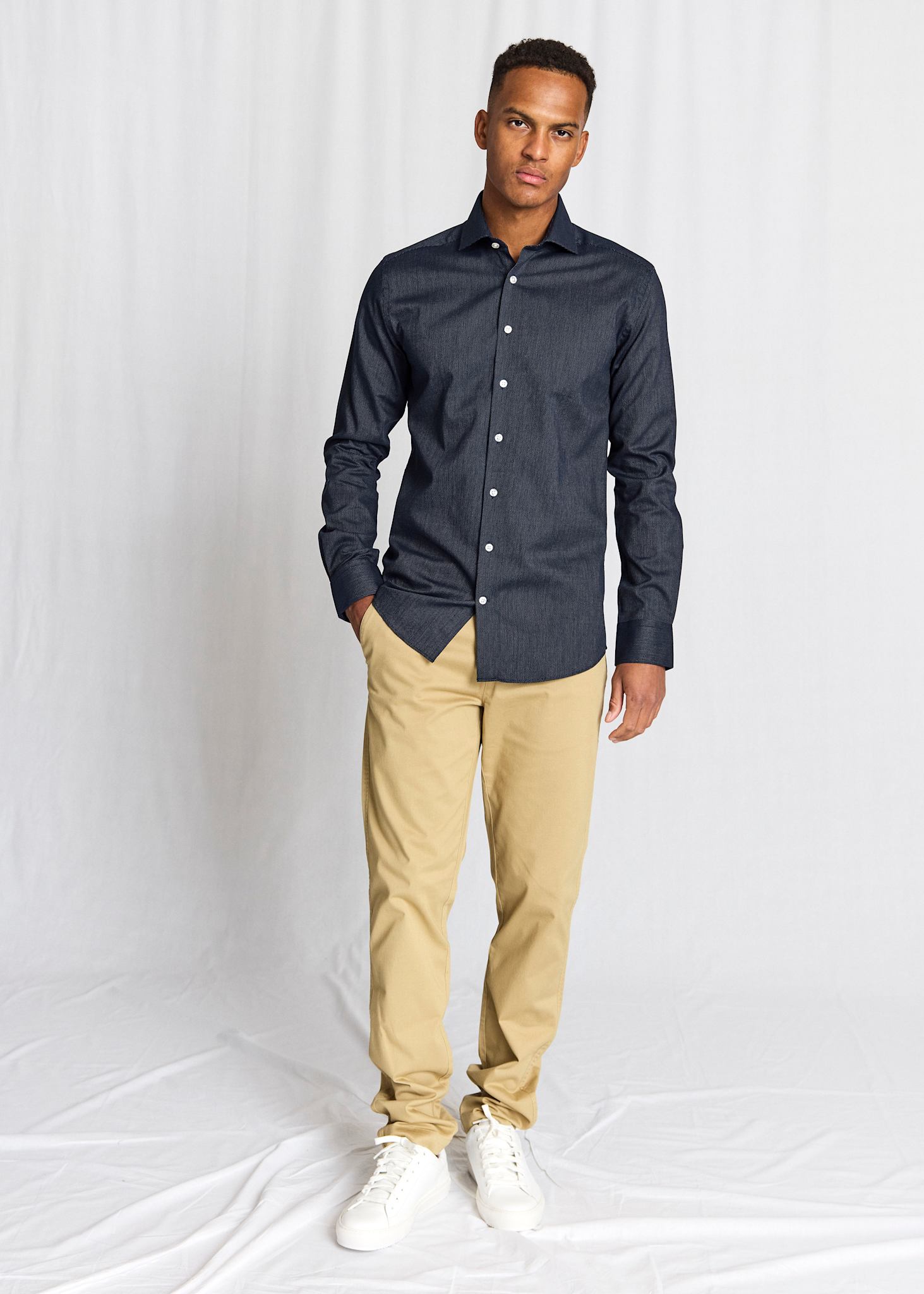 BS Toft Modern Fit Shirt - Navy