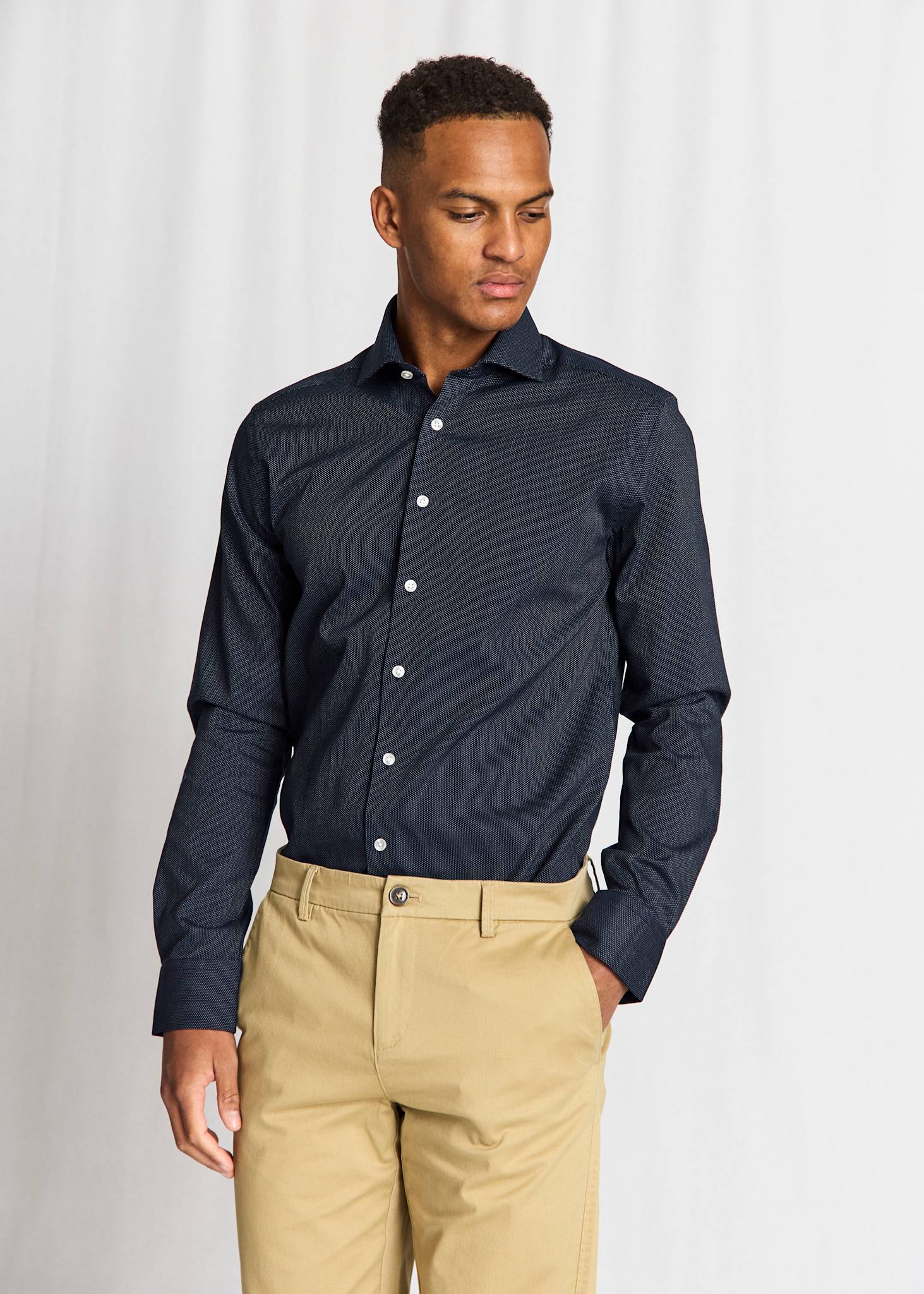 BS Toft Modern Fit Shirt - Navy