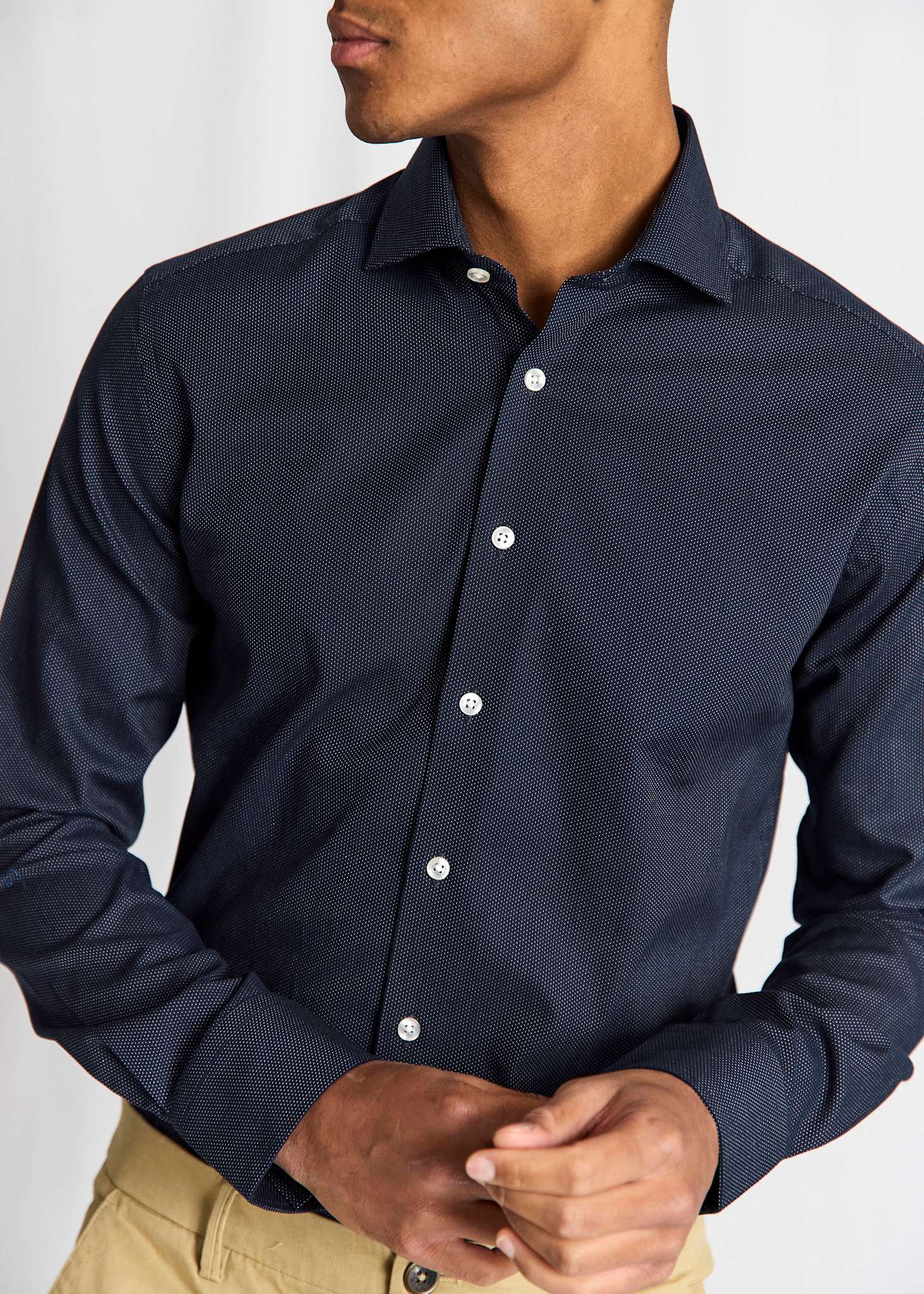 BS Toft Modern Fit Shirt - Navy