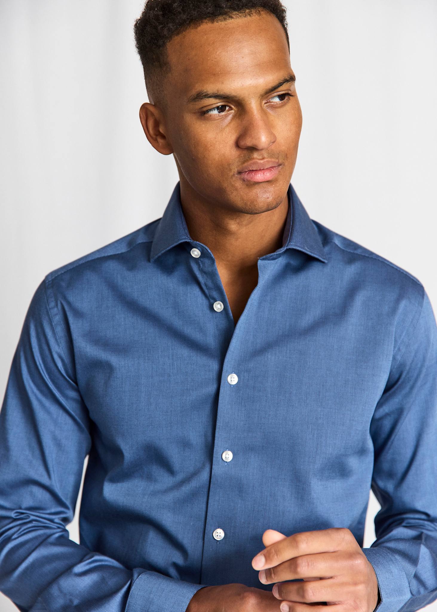 BS Viran Modern Fit Shirt - Dark Blue