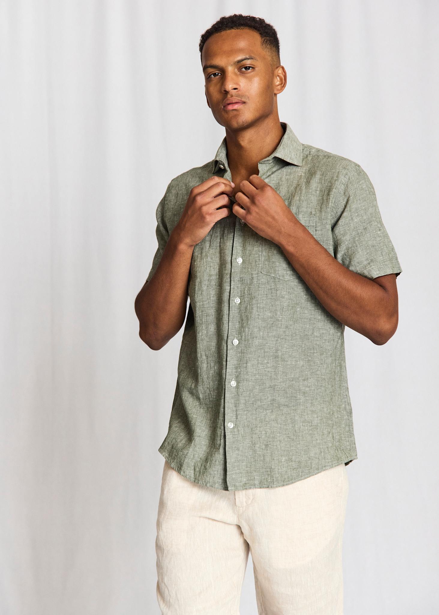 BS Bardet Casual Modern Fit Shirt - Green