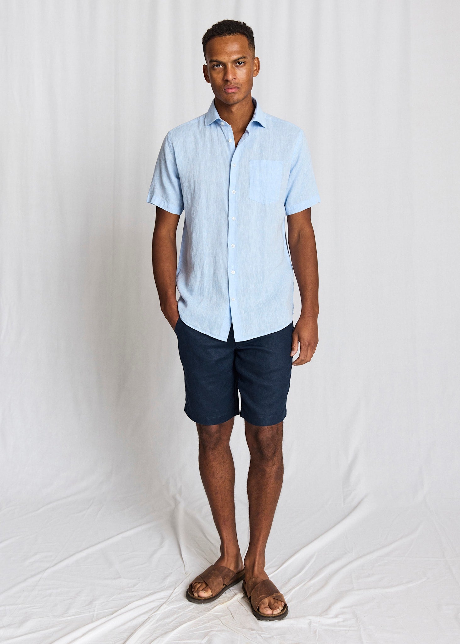 BS Bardet Casual Modern Fit Shirt - Light Blue