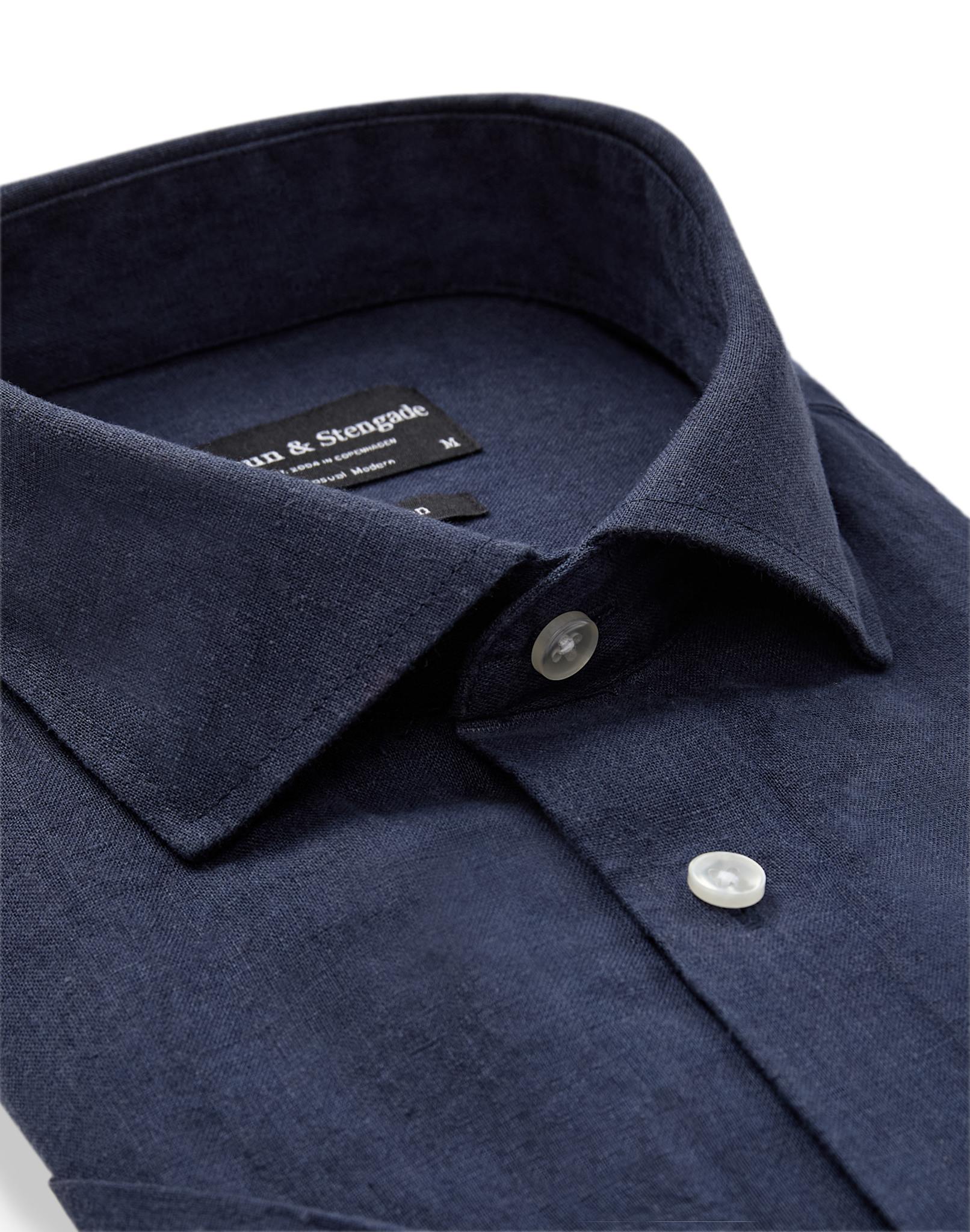 BS Bardet Casual Modern Fit Shirt - Navy