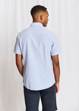 BS Keita Casual Modern Fit Shirt - Light Blue/White