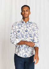 BS Mengel Casual Modern Fit Shirt - White