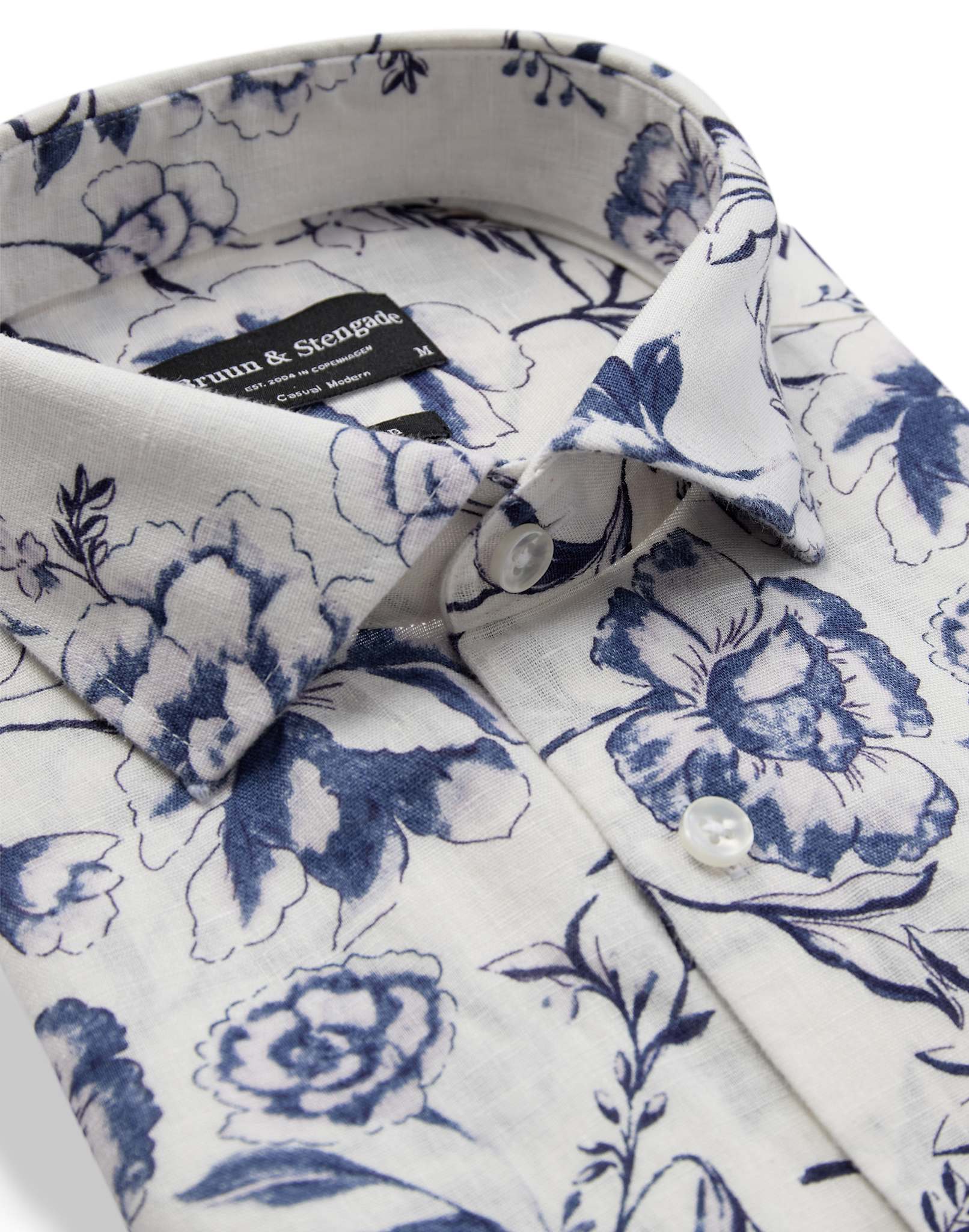 BS Mengel Casual Modern Fit Shirt - White