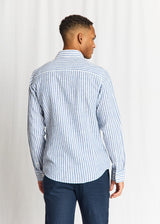 BS Rubio Casual Modern Fit Shirt - Blue/White