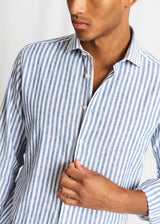 BS Rubio Casual Modern Fit Shirt - Blue/White