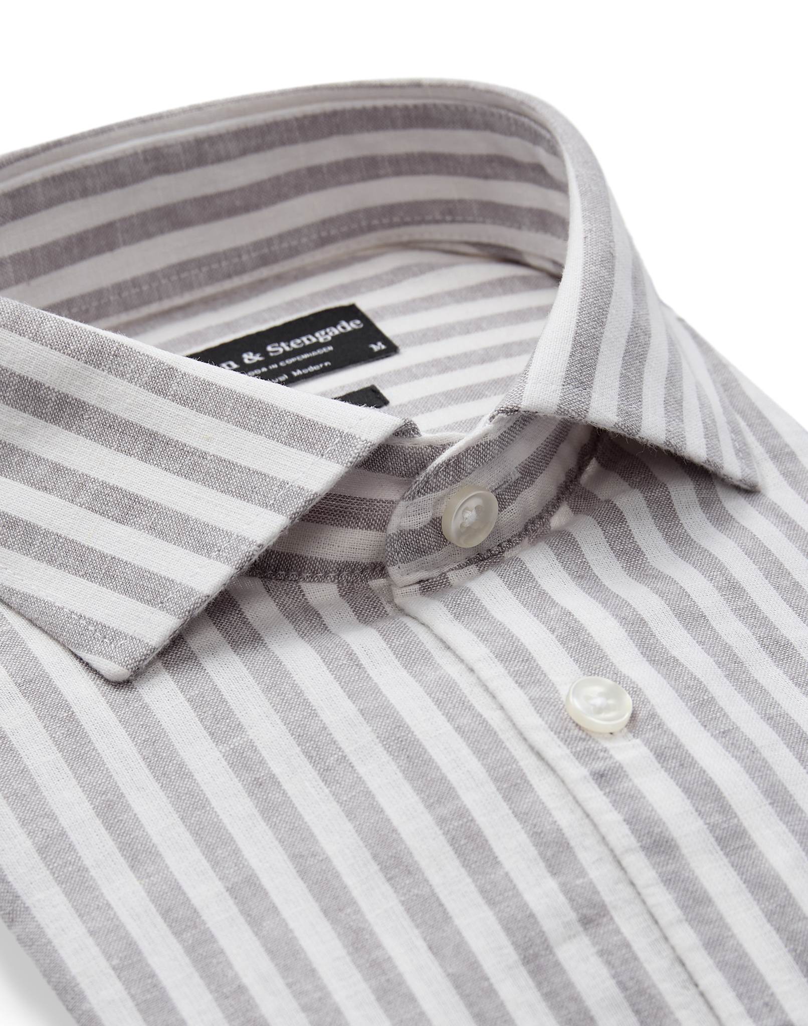 BS Rubio Casual Modern Fit Shirt - Grey/White