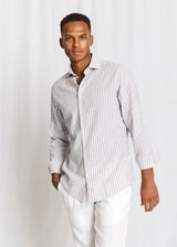 BS Rubio Casual Modern Fit Shirt - Grey/White
