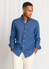 BS Tahaka Casual Modern Fit Shirt - Blue