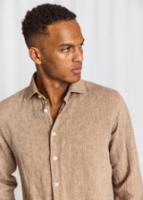 BS Tahaka Casual Modern Fit Shirt - Brown