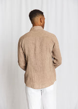 BS Tahaka Casual Modern Fit Shirt - Brown