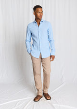 BS Tahaka Casual Modern Fit Shirt - Light Blue