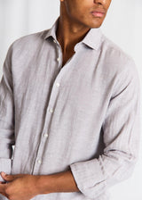 BS Tahaka Casual Modern Fit Shirt - Light Grey