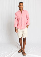 BS Tahaka Casual Modern Fit Shirt - Pink